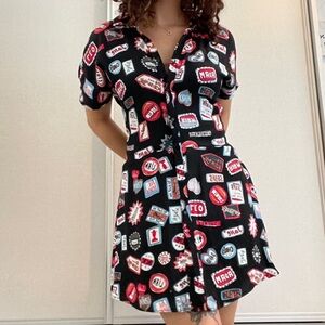 Zara Black Button Up Dress